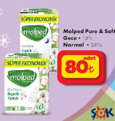 MOLPED PURE & SOFT GECE/NORMAL HİJYENİK PED MOLPED PURE & SOFT GECE/NORMAL HİJYENİK PED